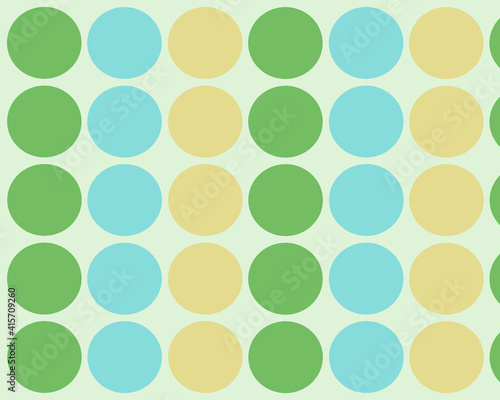 レトロな柄　緑系　縦