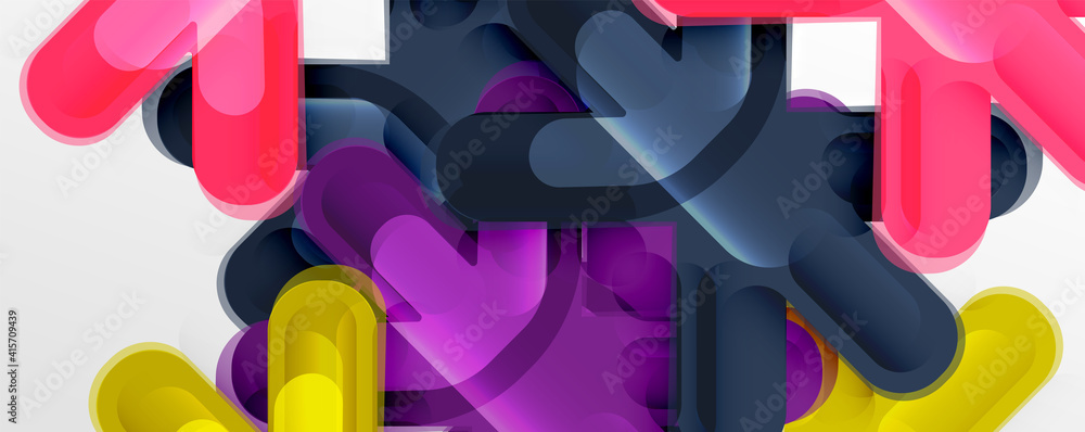 Fototapeta premium Abstract glossy crosses background for business or technology presentations, internet posters or web brochure covers