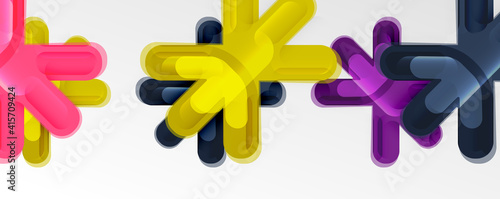 Abstract glossy crosses background for business or technology presentations, internet posters or web brochure covers