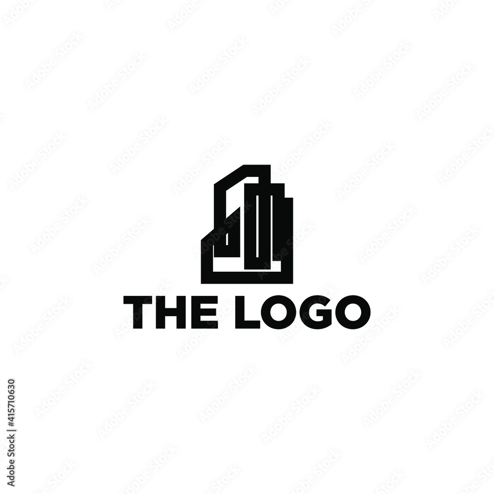 Abstract Geometric Logo Concept Vector. Abstract Simple Logo Template. Abstract Geometric Logo Concept Vector. Abstract Simple Logo Template.