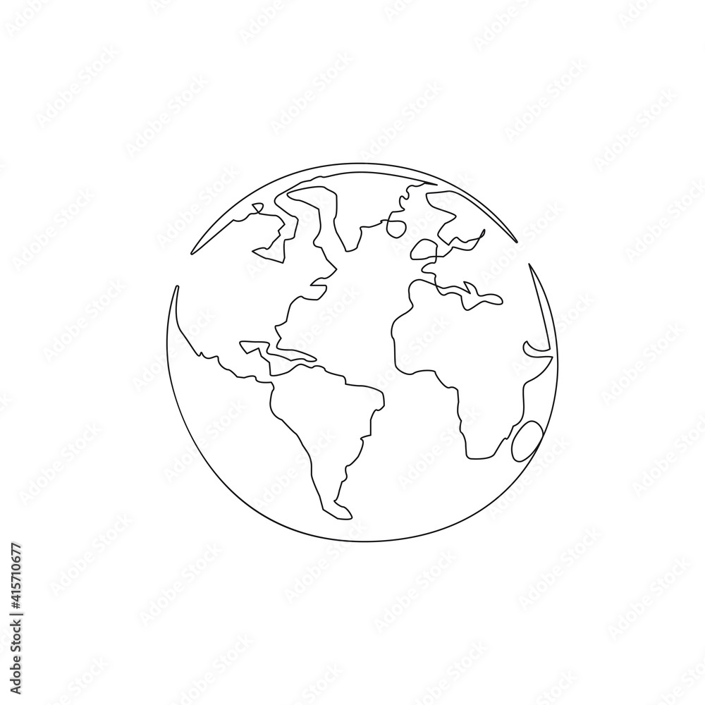 Earth Logo Line Art Drawing. World Symbol Line Art Illustration. Earth Minimalist Trendy Contemporary Design Perfect for Wall Art, Prints, Social Media, Posters, Invitations, Branding Design. Vector Earth Logo Line Art Drawing. World Symbol Line Art Illustration. Earth Minimalist Trendy Contemporary Design Perfect for Wall Art, Prints, Social Media, Posters, Invitations, Branding Design. Vector