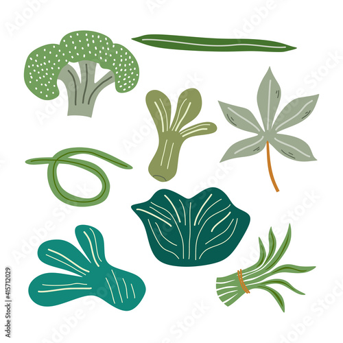 Set of different vegetables...