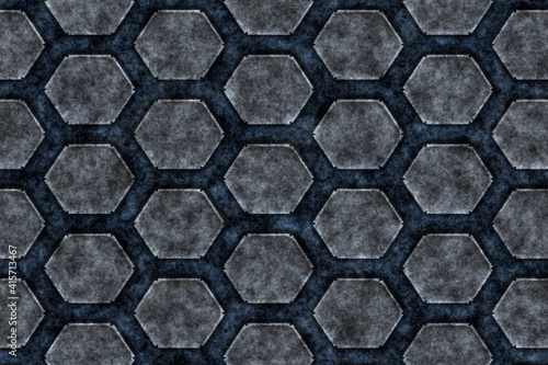 hexagon tile and pattern