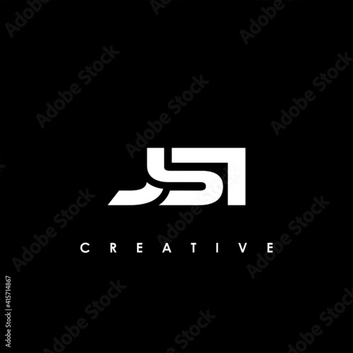 JSI Letter Initial Logo Design Template Vector Illustration