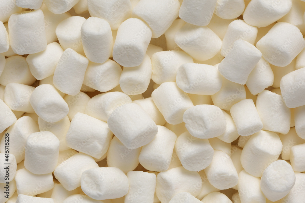 Heap of white air marshmallows texture or background Heap of white air marshmallows texture or background