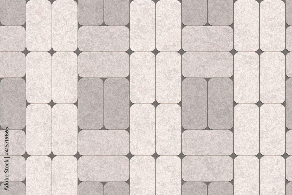 Obraz premium STONE TILE FLORAL AND DIES PATTERN