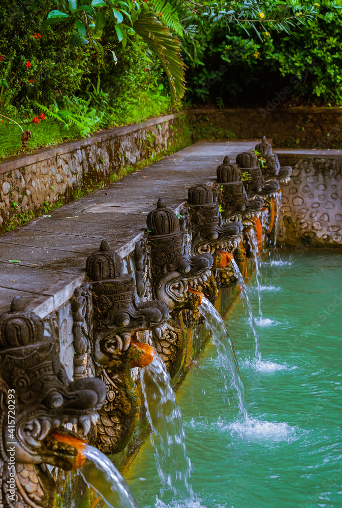 Hot spring Air Panas Banjar - Bali Island Indonesia