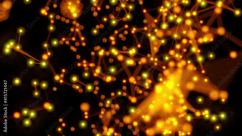 plexus lines and dot particle blockchain loop animation plexus lines and dot particle blockchain loop animation