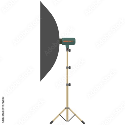 Light umbrella tripod vector isolated on white background