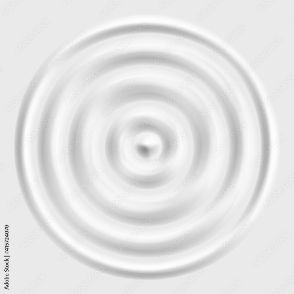 Fototapeta premium Waves water surface splash ripple decoration grey background vector illustration