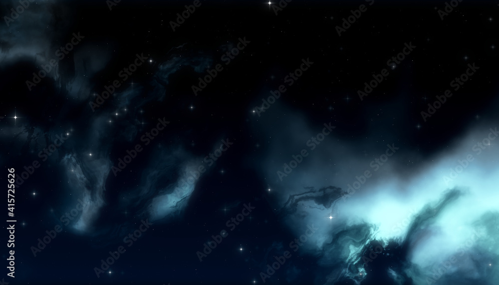 Fototapeta premium night sky and nebulae background