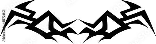 black and white wolf
