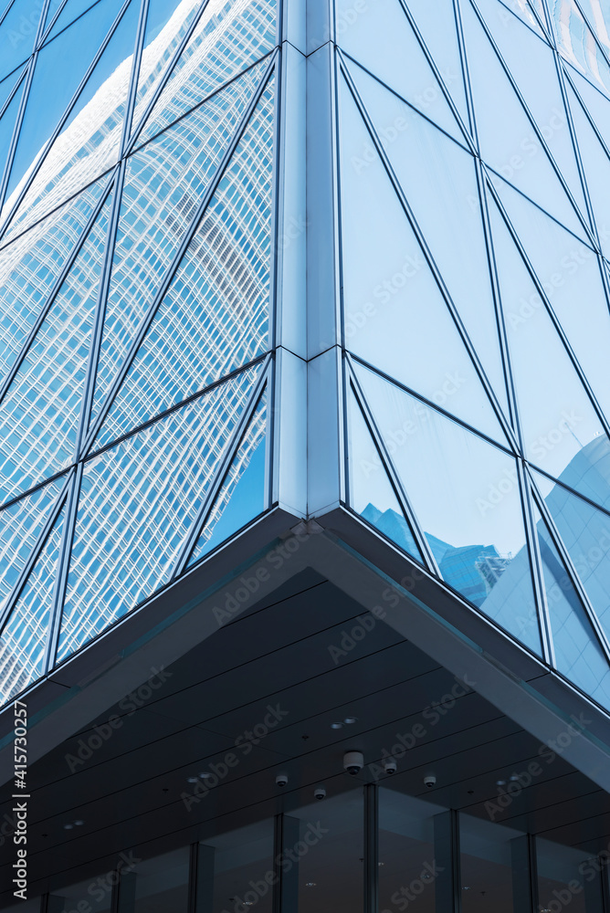 Exterior of modern architecture. Building abstract background Exterior of modern architecture. Building abstract background