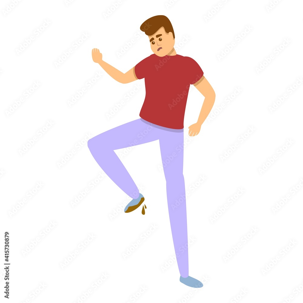 Careless person icon. Cartoon of careless person vector icon for web design isolated on white background Careless person icon. Cartoon of careless person vector icon for web design isolated on white background