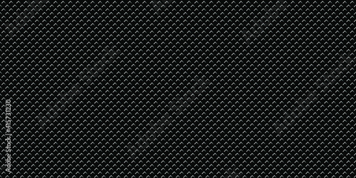 Dark black Geometric grid background Modern dark abstract seamless vector texture