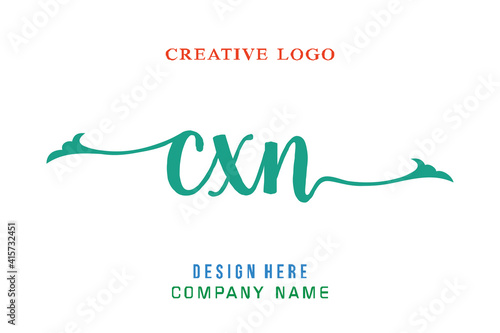 CXN lettering logo is simple, easy to understand and authoritative photo