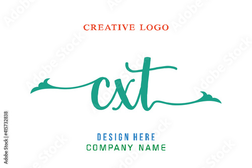 CXT lettering logo is simple, easy to understand and authoritative photo