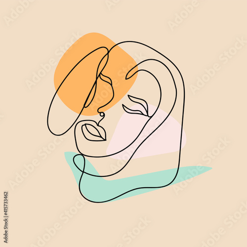 Abstract avatar decorative painting
