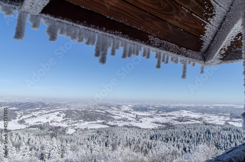 Fototapeta Naklejka Na Ścianę i Meble -  górska panorama Bieszczady 