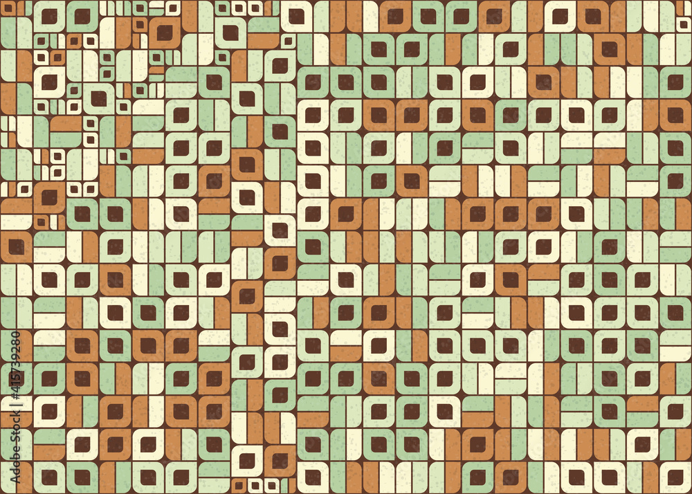 Fototapeta premium Abstract Geometric Pattern generative computational art illustration