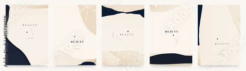 Abstract trendy universal artistic background templates. Modern minimalist style.