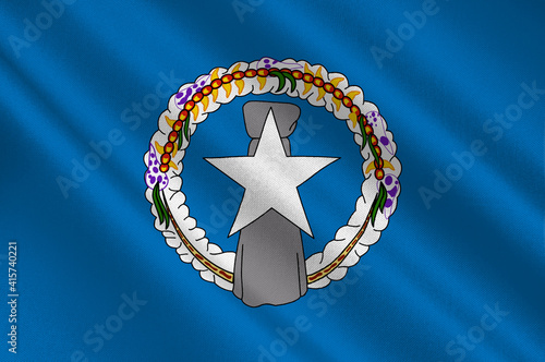 Flag of Northern Mariana Islands (USA), Saipan - Micronesia photo