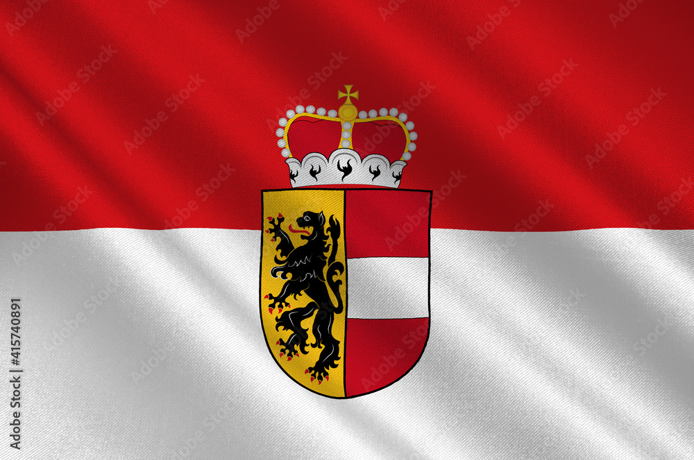 Fototapeta premium Flag of Salzburg in Austria