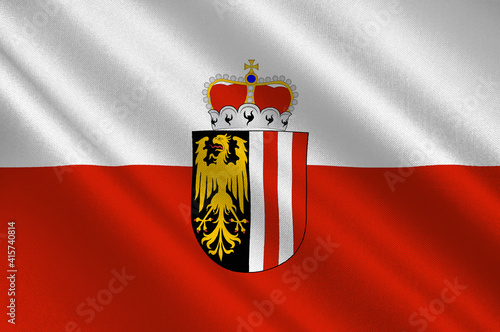 Flag of Upper Austria in Austria photo