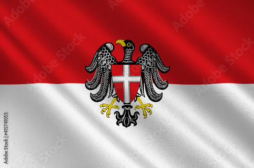 Photography Flag of Vienna in Austria
