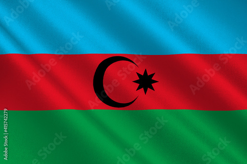 Flag of Iranian (South) Azerbaijan photo