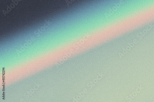 Prism. Digital noise gradient. Nostalgia, vintage, retro 70s, 80s style. Abstract lo-fi background. Retro wave, synthwave. Wall, wallpaper, template, print. Minimalist. Blue, black, green color