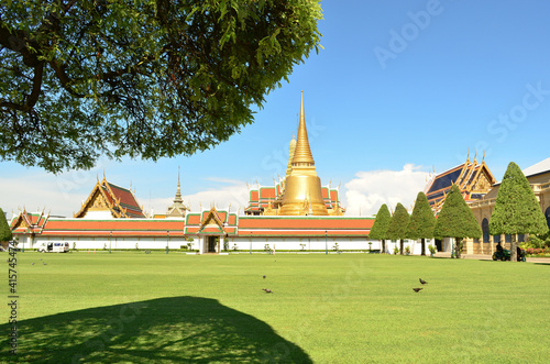 Wallpaper Mural Picture in the past of Bangkok Temple Grand palace in ancient zone center of the city during daytime. The architecture of the world very famous in tourism. Torontodigital.ca