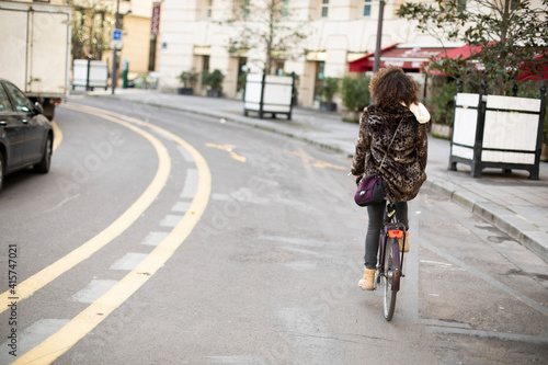 Wallpaper Mural bicycle on the street in the city Torontodigital.ca