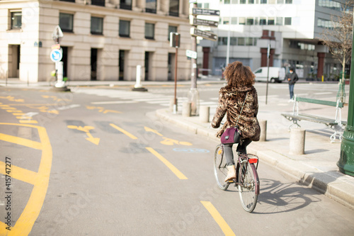 Wallpaper Mural bicycle on the street in the city Torontodigital.ca