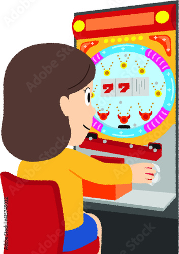 パチンコのイラスト