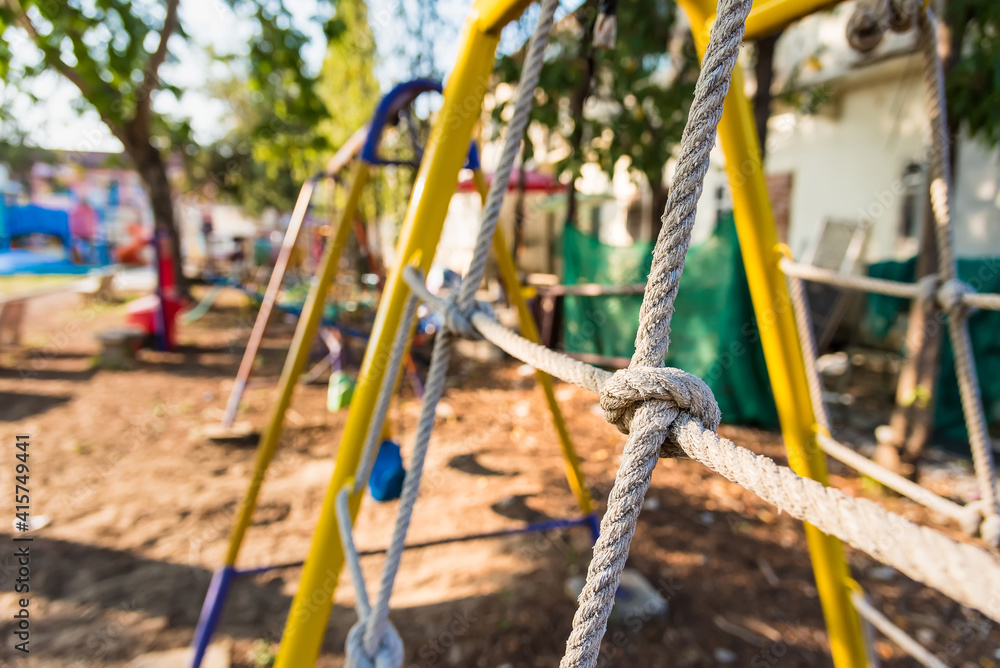 Children's playground for funy in the park