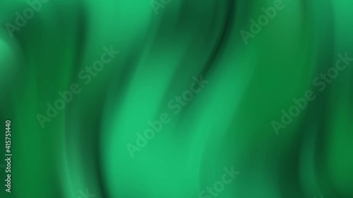 Dark green gradient liquid waves background. Smooth flowing from left to right.