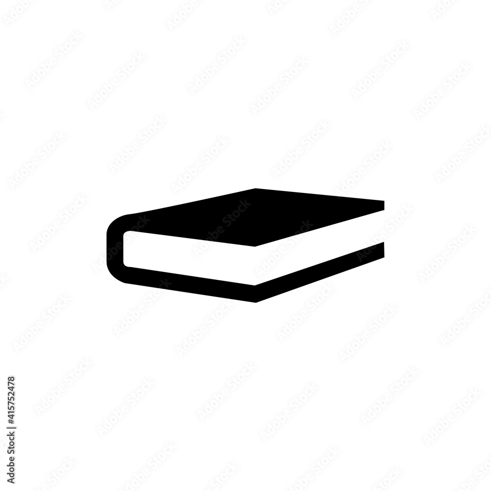Book icon, logo isolated on white background Book icon, logo isolated on white background