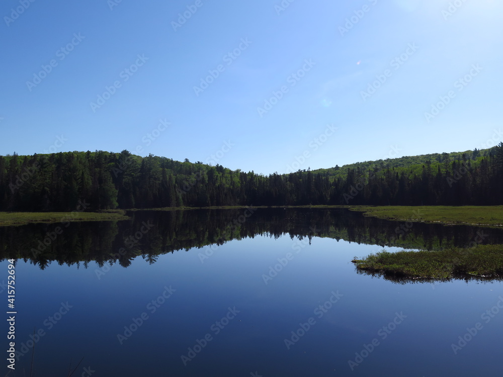 a lake in the Algonquin Provincial Park, Ontario, Canada, May a lake in the Algonquin Provincial Park, Ontario, Canada, May