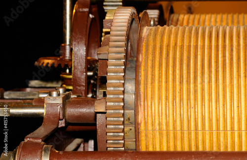 mechanical clockwork with gear and cogwheel photo