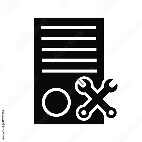 Repair icon vector. Service center symbol. fix illustration sign. read logo.
