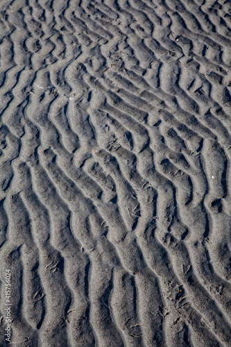 ripples on beach sand, Parksville, BC