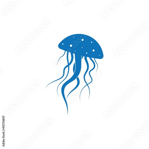 jellyfish logo vector template