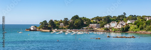 Fototapete Panorama of the scenic port of Port Manech in Finistère, Brittany, France