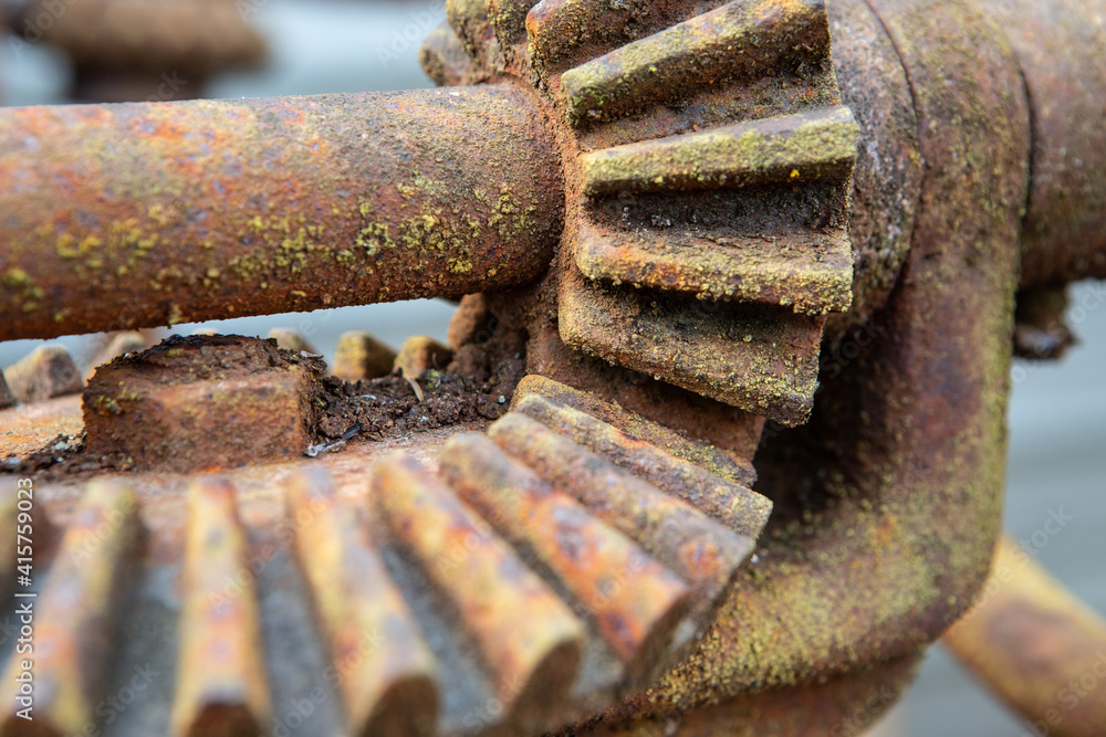 detail of an old rusty farm tractor engine farm engine detail of an old rusty farm tractor engine farm engine