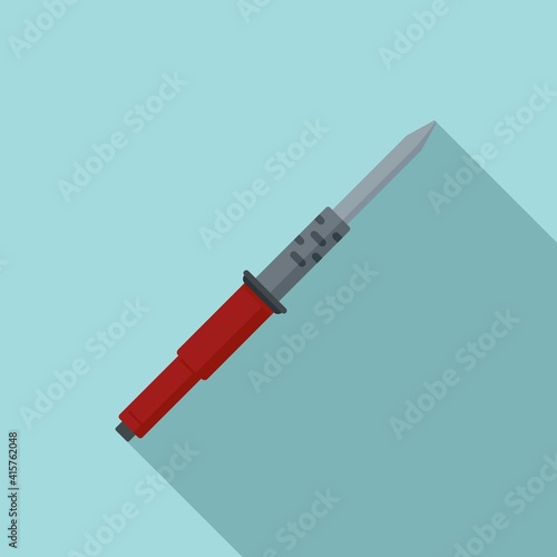 Soldering equipment icon. Flat illustration of soldering equipment vector icon for web design