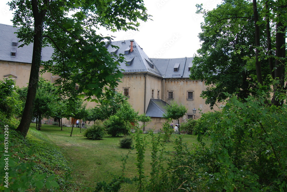 Obraz premium Festung Königstein im Elbsandsteingebirge