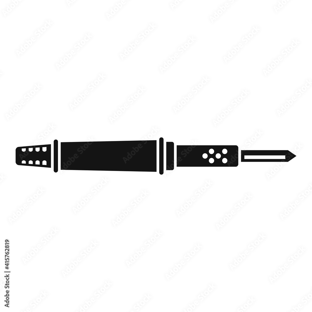 Soldering welding icon. Simple illustration of soldering welding vector icon for web design isolated on white background Soldering welding icon. Simple illustration of soldering welding vector icon for web design isolated on white background