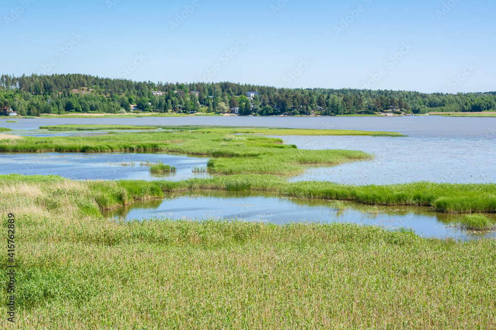 View of The Sikosaari nature reserve area, Porvoo, Finland