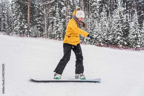 Winter entertainment. snowboard